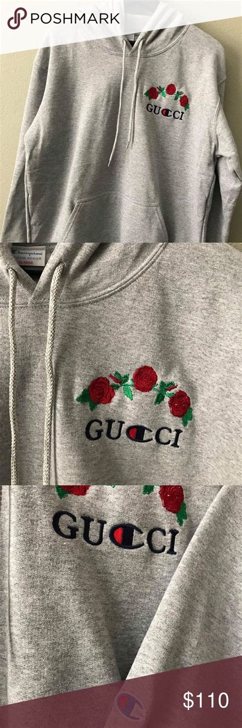 champion gucci hoodie etsy|original gucci hoodie.